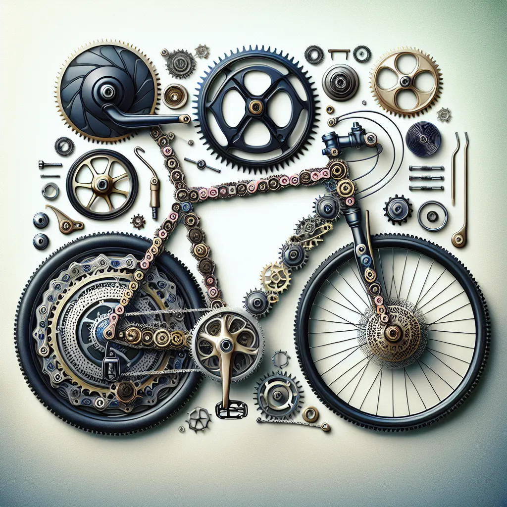 A collection of essential bike parts